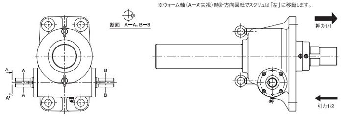 PR型標(biāo)準(zhǔn)渦輪千斤頂結(jié)構(gòu)圖 PR型標(biāo)準(zhǔn)渦輪千斤頂結(jié)構(gòu)圖