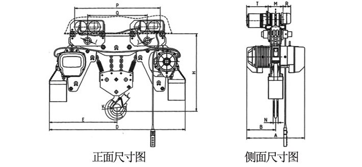 10噸低凈空環(huán)鏈電動(dòng)葫蘆尺寸 10噸低凈空環(huán)鏈電動(dòng)葫蘆尺寸