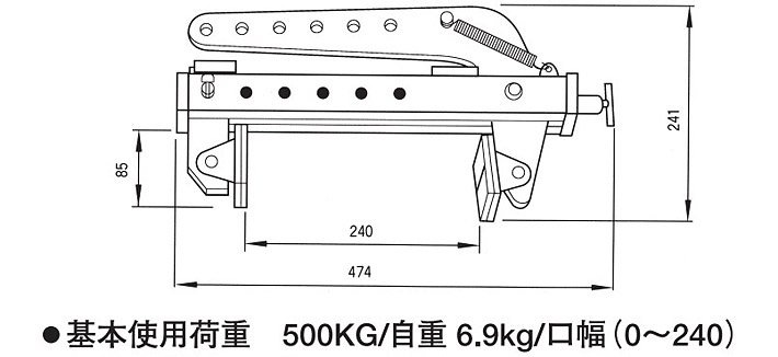 三木CU-AM混凝土制品夾鉗結(jié)構(gòu)尺寸圖片 三木CU-AM混凝土制品夾鉗結(jié)構(gòu)尺寸圖片