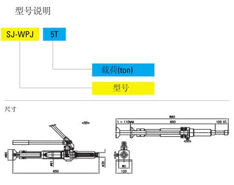 Tonners焊件推動(dòng)千斤頂技術(shù)參數(shù)