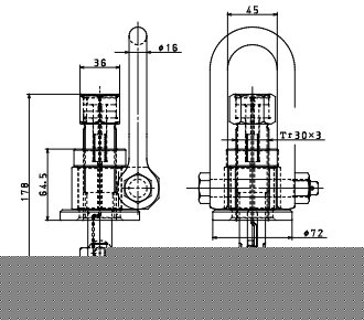 SATO型鷹牌建筑工程用夾鉗尺寸圖