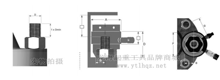 LSBTG型液壓螺栓拉伸器尺寸圖 LSBTG型液壓螺栓拉伸器尺寸圖