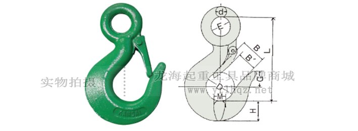 KANSAI配重吊鉤尺寸圖