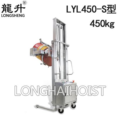 LYL450-S半電動不銹鋼油桶翻轉(zhuǎn)車 LYL450-S半電動不銹鋼油桶翻轉(zhuǎn)車