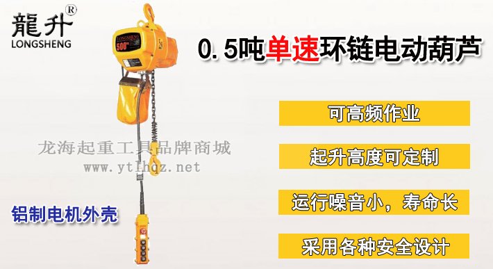 0.5噸單速環(huán)鏈電動葫蘆