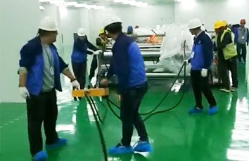 LHQD氣墊搬運(yùn)車非常適合“精密設(shè)備儀器”搬運(yùn)案例