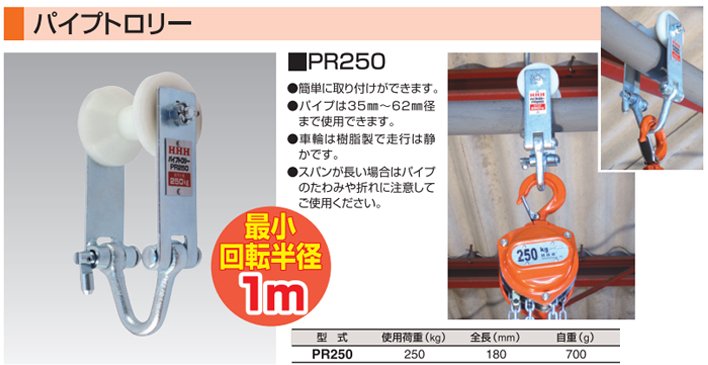 PR250型HHH管道滑車實(shí)物圖 PR250型HHH管道滑車實(shí)物圖