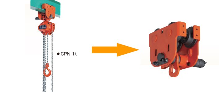象印PN型手拉單軌行車圖片 象印PN型手拉單軌行車圖片